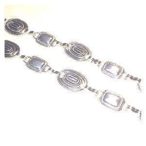 - New metal braided western belt in silver XL - 90’s style